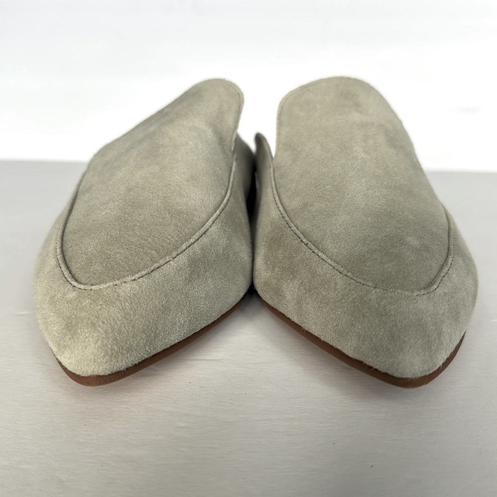 CHINESE LAUNDRY KRISTIN CAVALLARI Womens Sage Green Suede Capri Mules 7.5/38 NEW - Picture 4 of 11